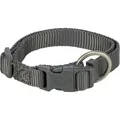 Obojok PREMIUM - grafit M-L: 35-55cm/20mm